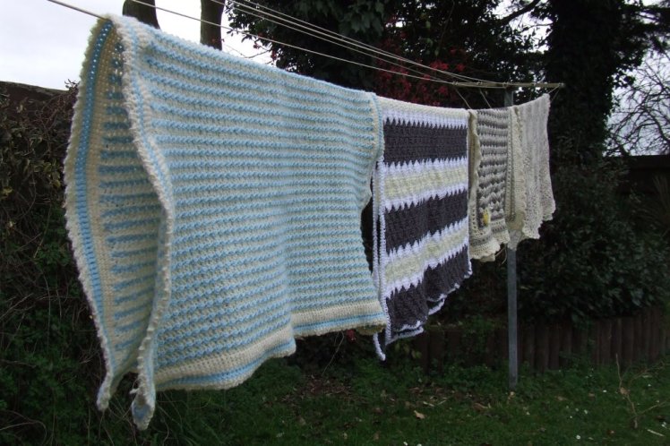Crocheted blankets
