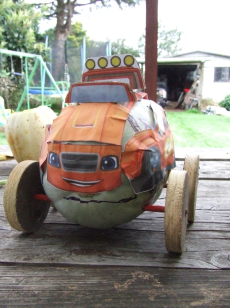 The Husband's Pumpkin Racer, referred to by The Little Fulla as "My Pumpkin Racer".
